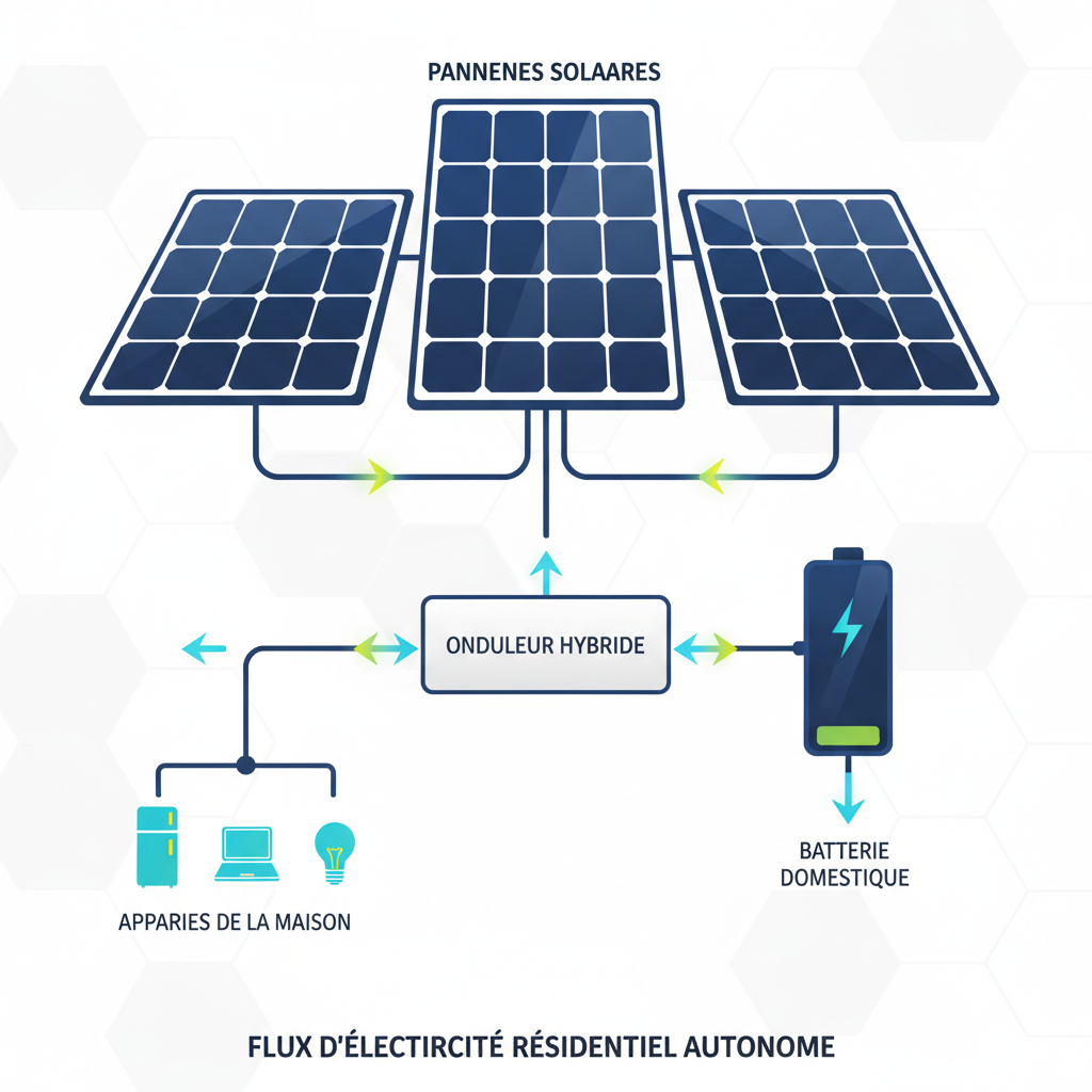 Schéma du flux d'énergie